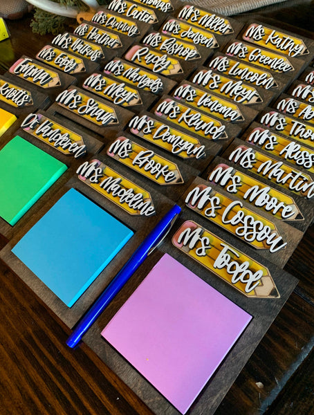 Teachers Sticky Notes Gift