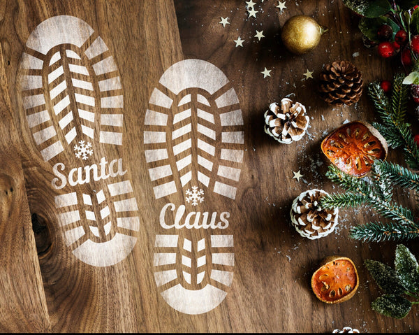 Santa Boot stencil