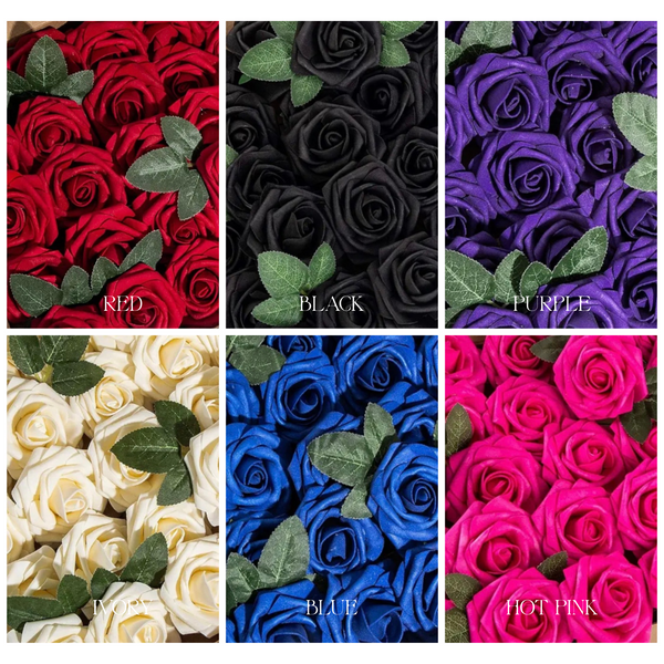 Rose Hair Clips (12 colors available!)