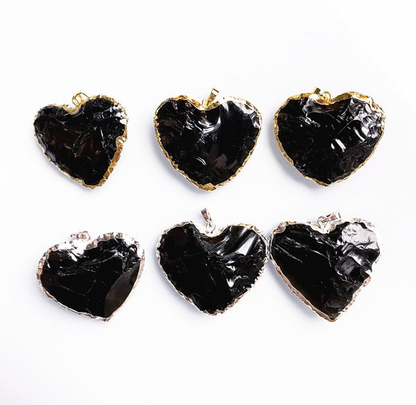 Black Tourmaline heart