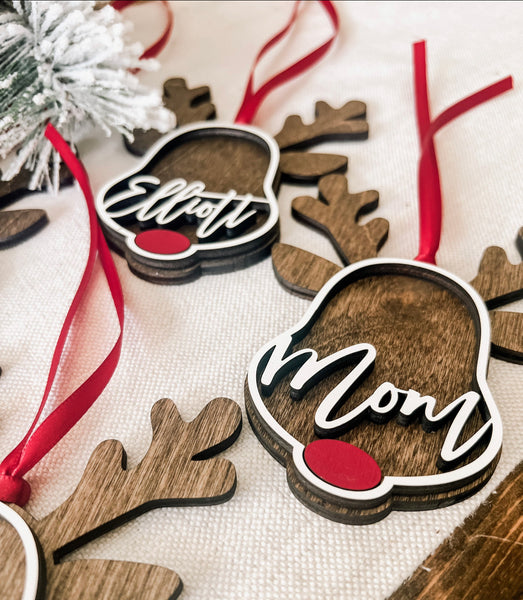 Rudolph Stocking Tag / Ornament