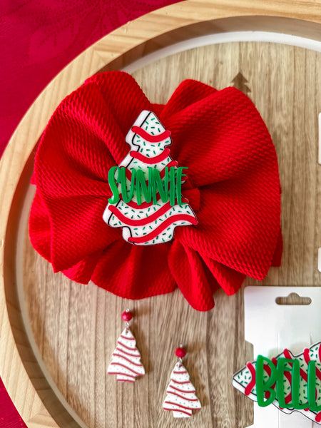 Christmas Tree Cake name clips