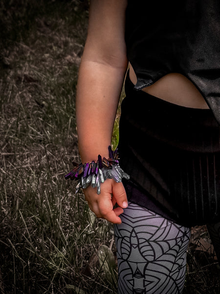 Chunky Crystal Bracelet: pink