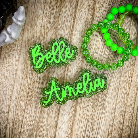 Sparkling Evergreen Hair Clip