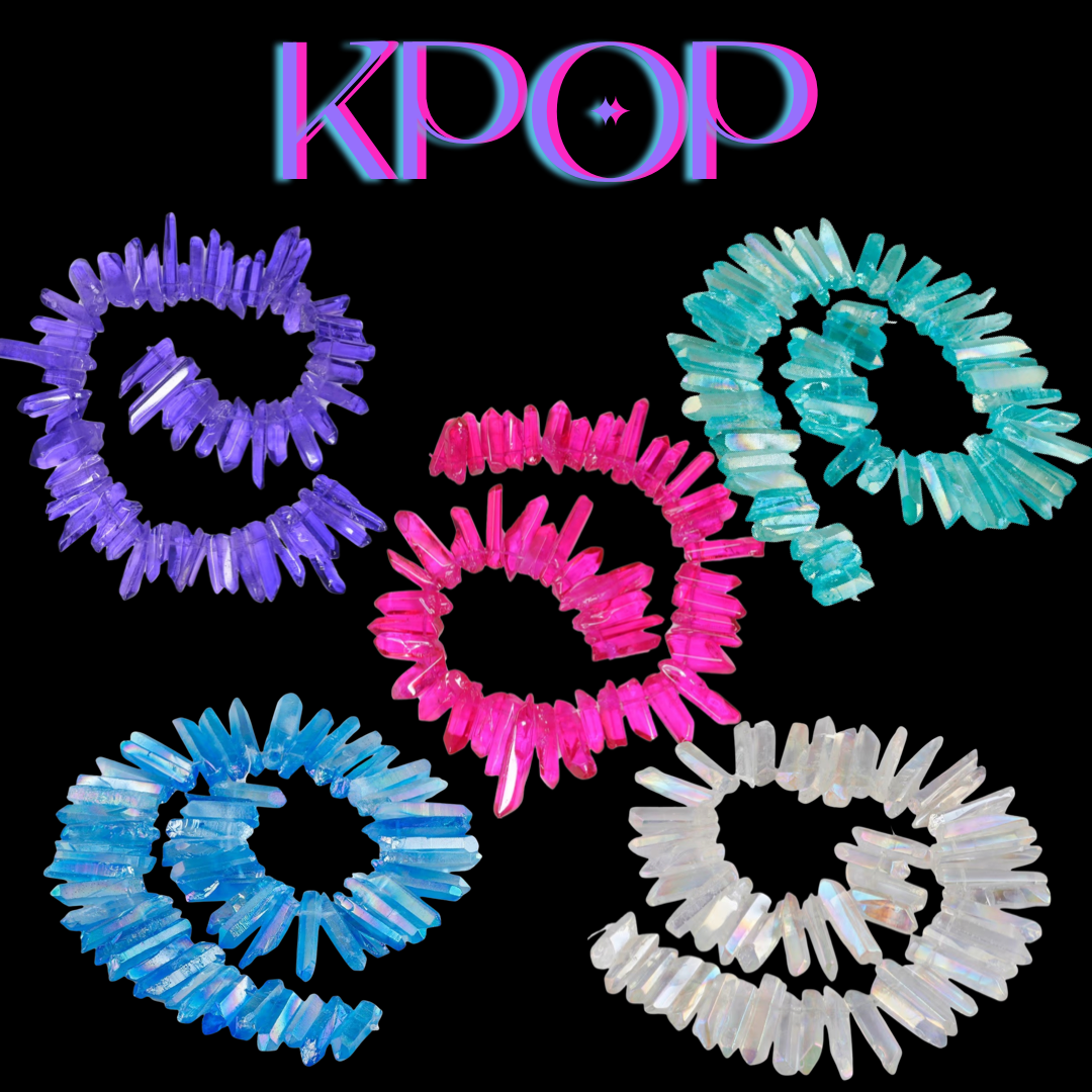 KPOP Crystal Clips: mixed colors