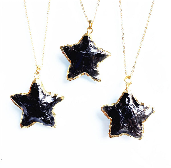 Black Obsidian Moon / Star