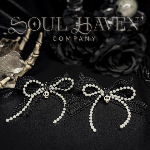 Gothic Pearl Soul Scrap Bows