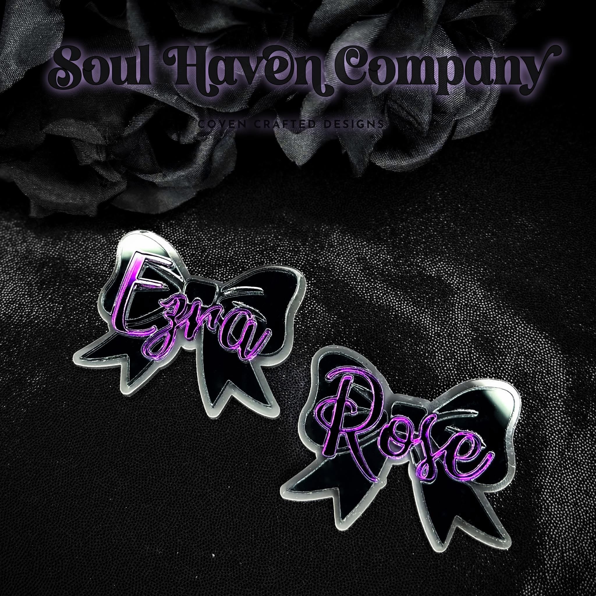 Moody Coquette Name Clips
