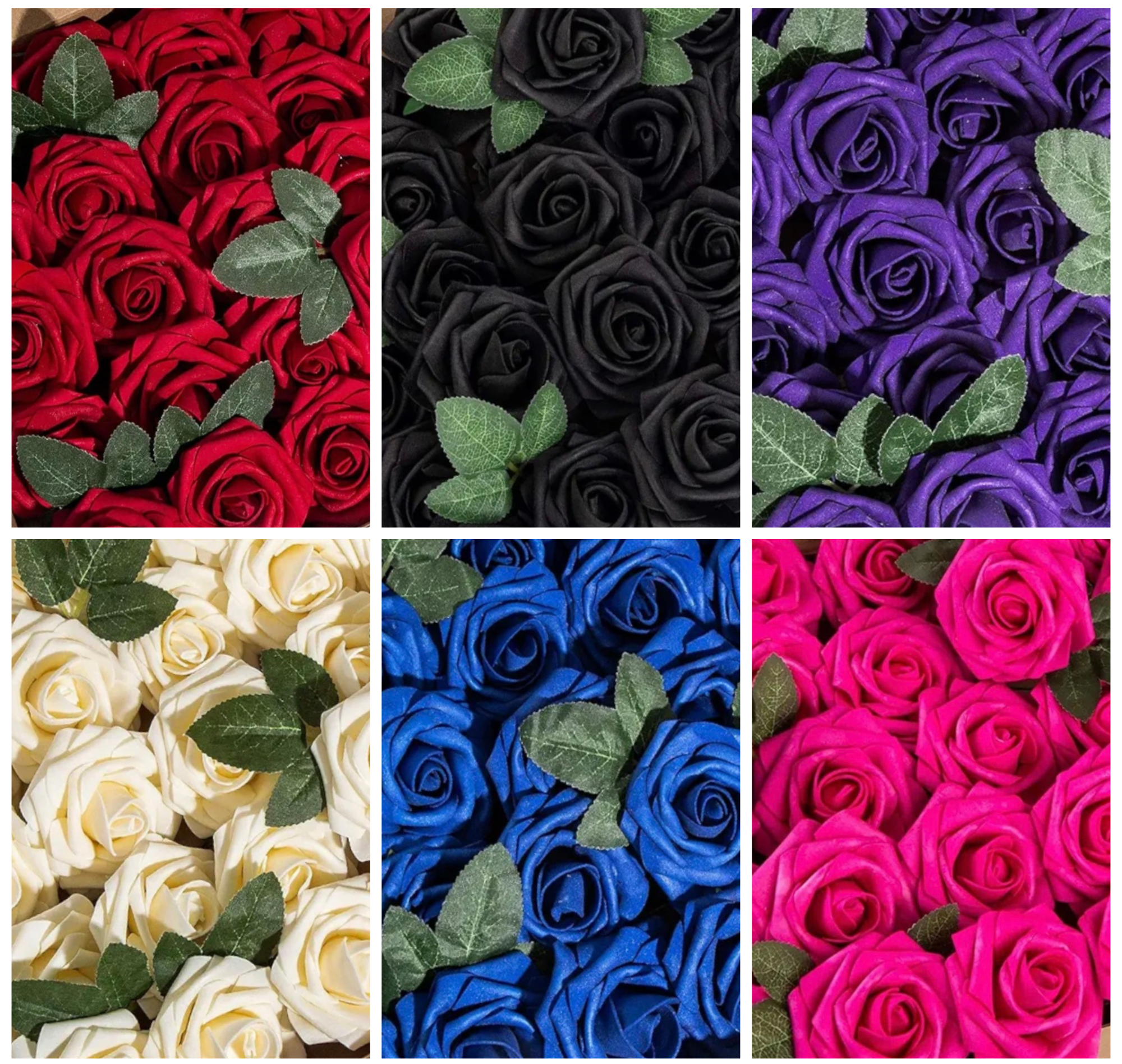 Enchanted Rose Hair Clips
