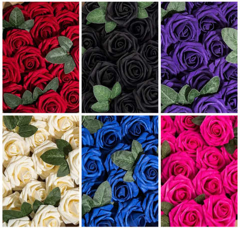 Enchanted Rose Hair Clips