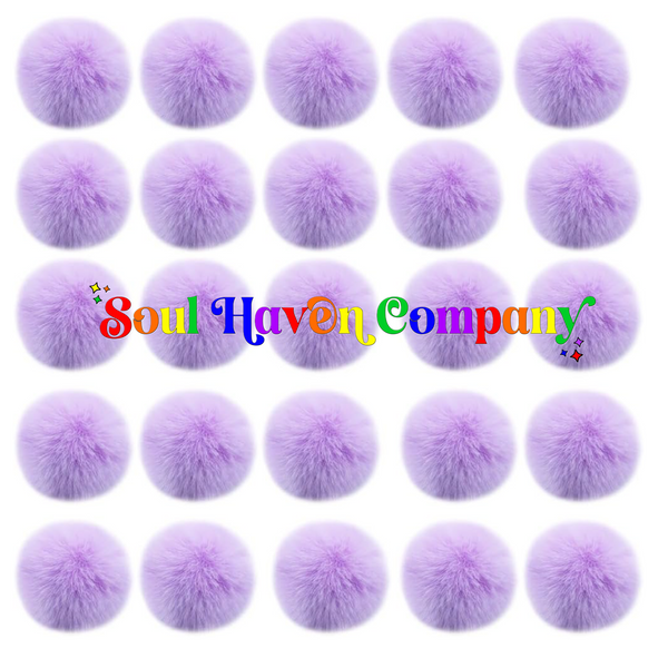 Rainbow Puff Hair Clips (12 colors)