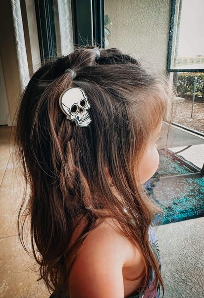 Rose & Skull hair clips & pendants