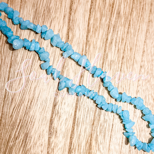 Aquamarine Chip Necklace