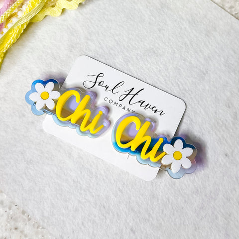 Daisy Name Hair Clips