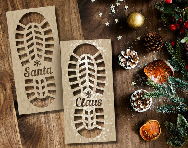 Santa Boot stencil