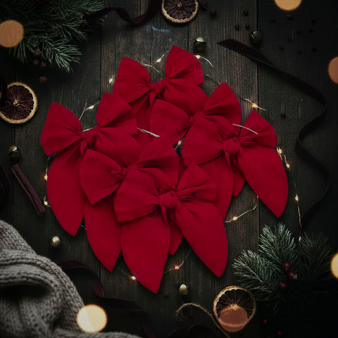 Soleil XXL sailor bows: Red