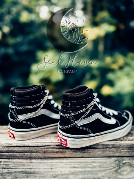 Double Silver shoe/boot chain