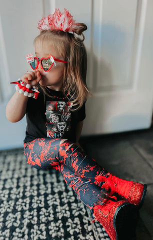 Blood Splatter Puff Hair Clips