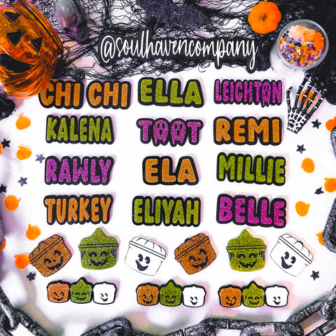 Spooky CUTE font clips