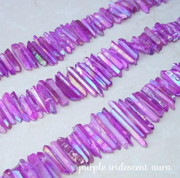 Custom Crystal points hair clips (new color options!)