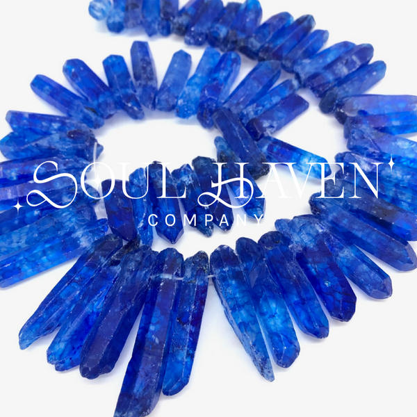Coraline crystal clips: mixed colors