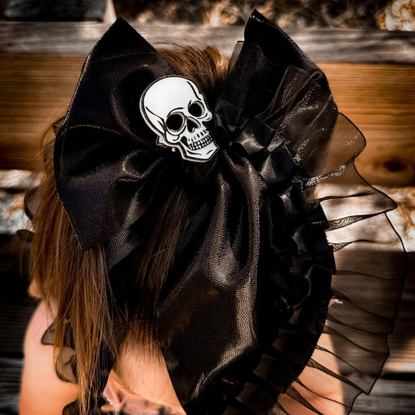 Rose & Skull hair clips & pendants