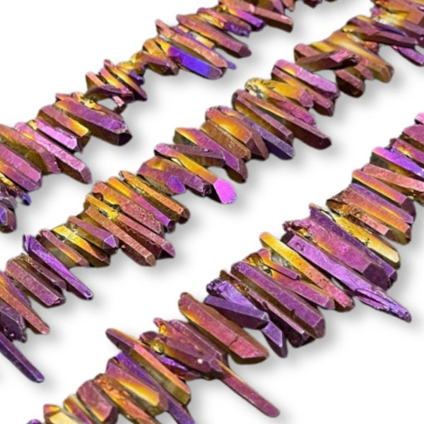 Chunky Crystal Bracelet: titanium golden