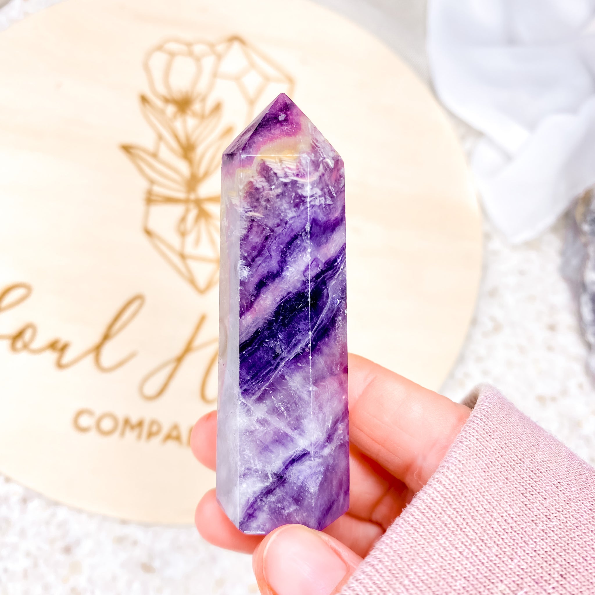 Purple Fluorite Tower