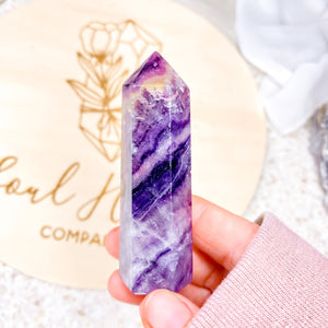 Purple Fluorite Tower