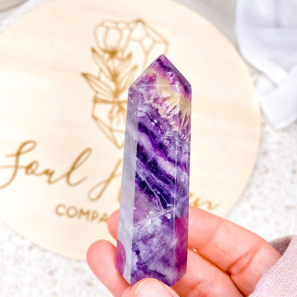 Purple Fluorite Tower
