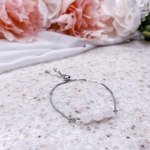 Quartz Adjustable Bracelet - Silver